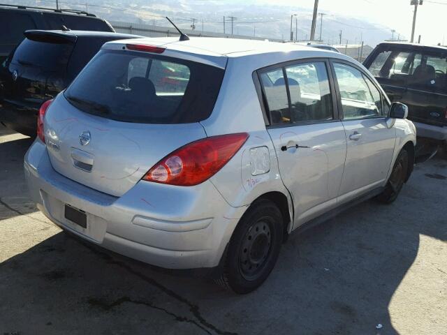 3N1BC13E48L375128 - 2008 NISSAN VERSA S SILVER photo 4