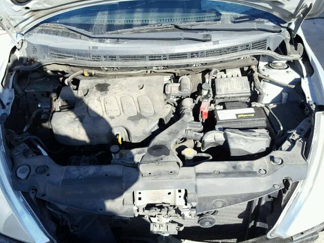 3N1BC13E48L375128 - 2008 NISSAN VERSA S SILVER photo 7