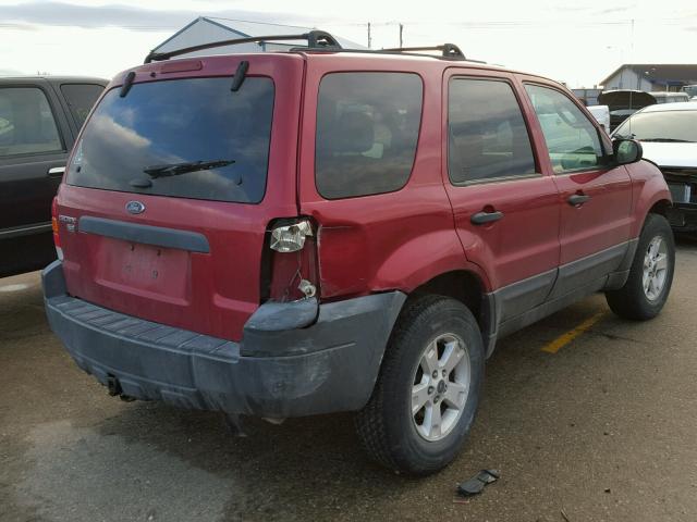 1FMCU93115KA26379 - 2005 FORD ESCAPE XLT RED photo 4