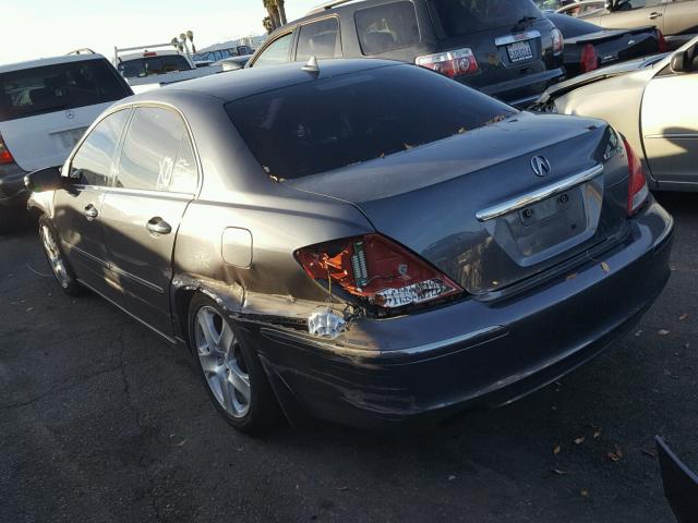 JH4KB16525C008620 - 2005 ACURA RL SILVER photo 3