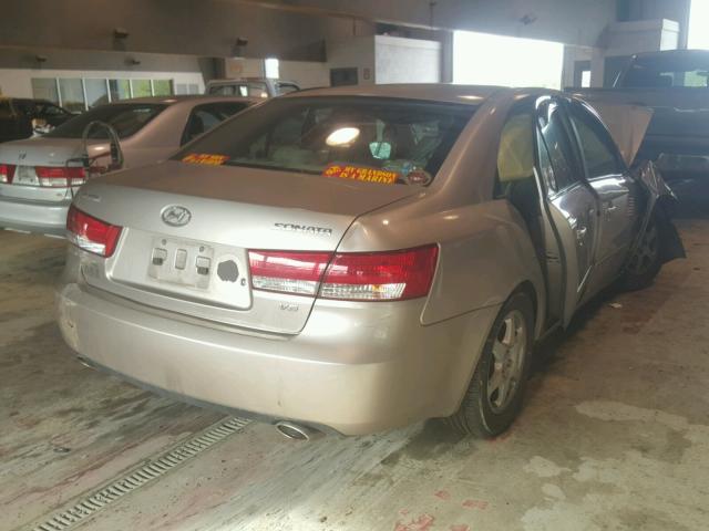 5NPEU46F16H152569 - 2006 HYUNDAI SONATA GLS GRAY photo 4