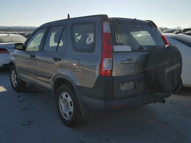 JHLRD68556C015912 - 2006 HONDA CR-V LX SILVER photo 3