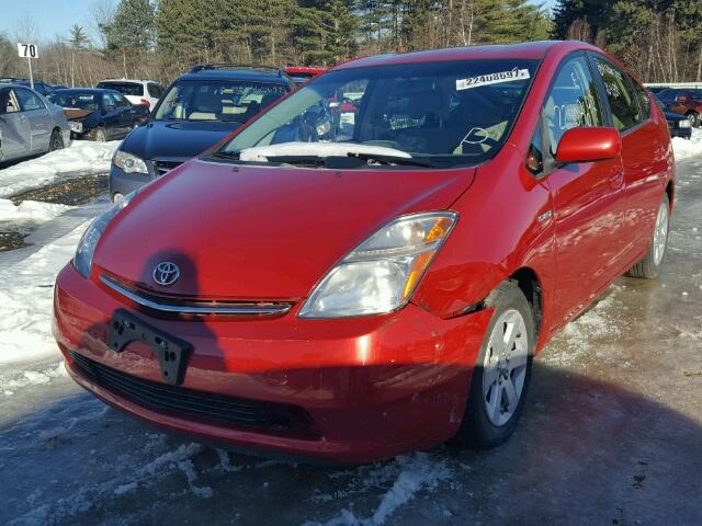 JTDKB20U277646675 - 2007 TOYOTA PRIUS RED photo 2