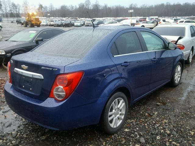 1G1JC5SH8C4228491 - 2012 CHEVROLET SONIC LT BLUE photo 4