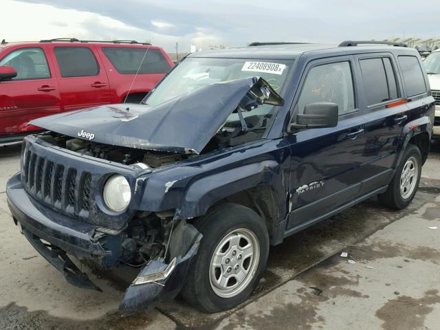 1C4NJRBB1FD316711 - 2015 JEEP PATRIOT SP BLUE photo 2