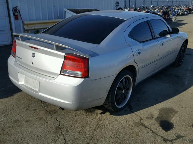 2B3KA43R37H786293 - 2007 DODGE CHARGER SE SILVER photo 4