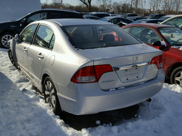 19XFA16999E012512 - 2009 HONDA CIVIC EXL 银色 照片 3