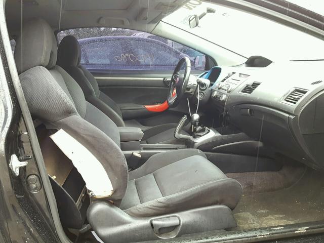 2HGFG21556H700792 - 2006 HONDA CIVIC SI BLACK photo 5