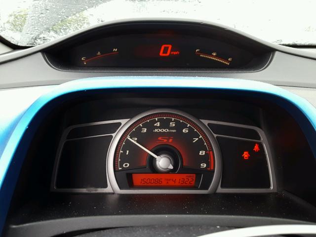 2HGFG21556H700792 - 2006 HONDA CIVIC SI BLACK photo 8