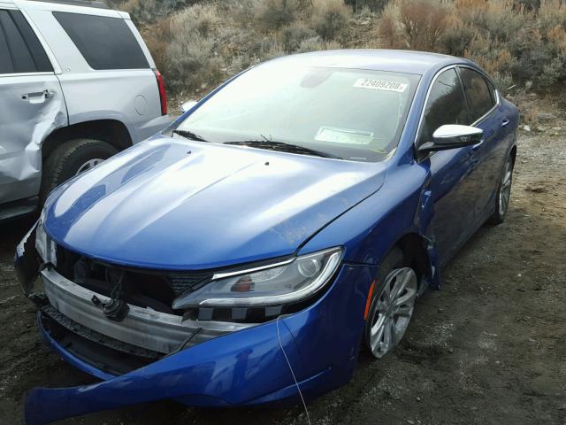 1C3CCCAB6GN105889 - 2016 CHRYSLER 200 LIMITE BLUE photo 2