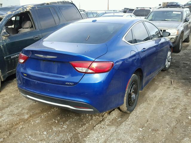 1C3CCCAB6GN105889 - 2016 CHRYSLER 200 LIMITE BLUE photo 4