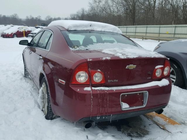 1G1ZK57718F152517 - 2008 CHEVROLET MALIBU LTZ MAROON photo 3