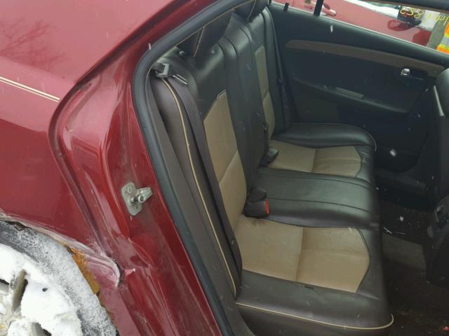 1G1ZK57718F152517 - 2008 CHEVROLET MALIBU LTZ MAROON photo 6