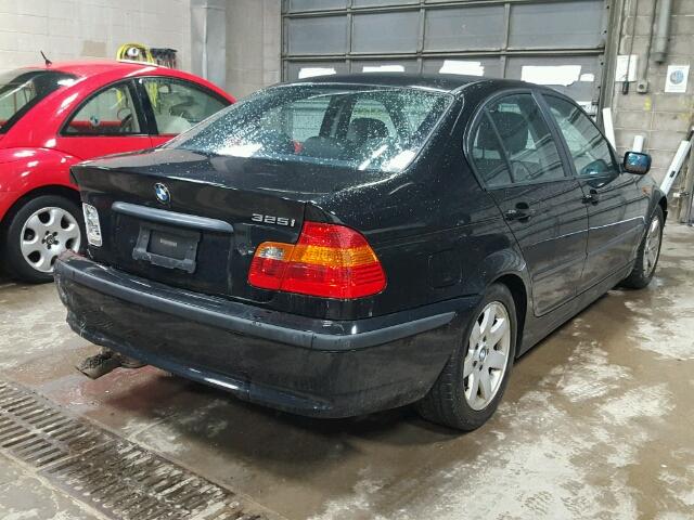 WBAET37434NH05259 - 2004 BMW 325 I BLACK photo 4