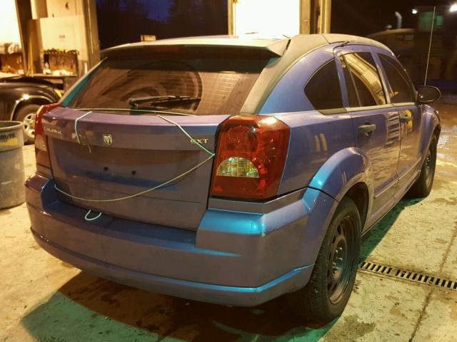 1B3HB48B97D202902 - 2007 DODGE CALIBER SX BLUE photo 4