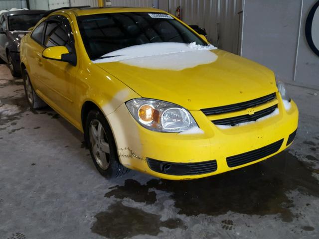 1G1AL12F957620971 - 2005 CHEVROLET COBALT LS YELLOW photo 1