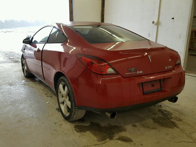 1G2ZM151864136398 - 2006 PONTIAC G6 GTP RED photo 3