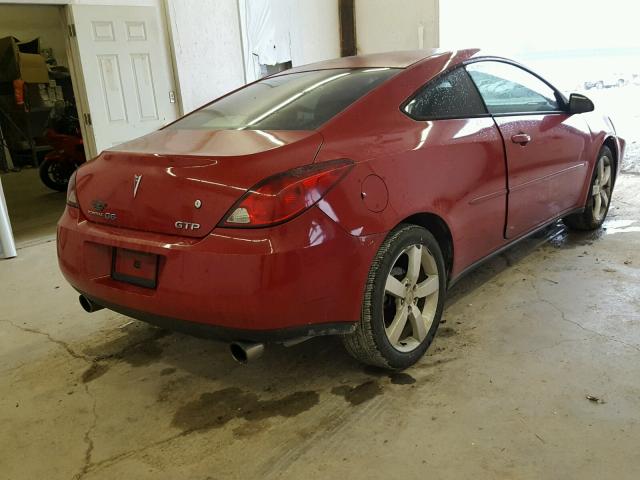 1G2ZM151864136398 - 2006 PONTIAC G6 GTP RED photo 4