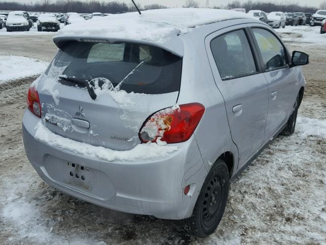 ML32A3HJ3FH039599 - 2015 MITSUBISHI MIRAGE DE SILVER photo 4