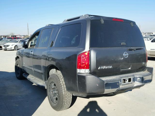 5N1AA08B76N718739 - 2006 NISSAN ARMADA SE CHARCOAL photo 3