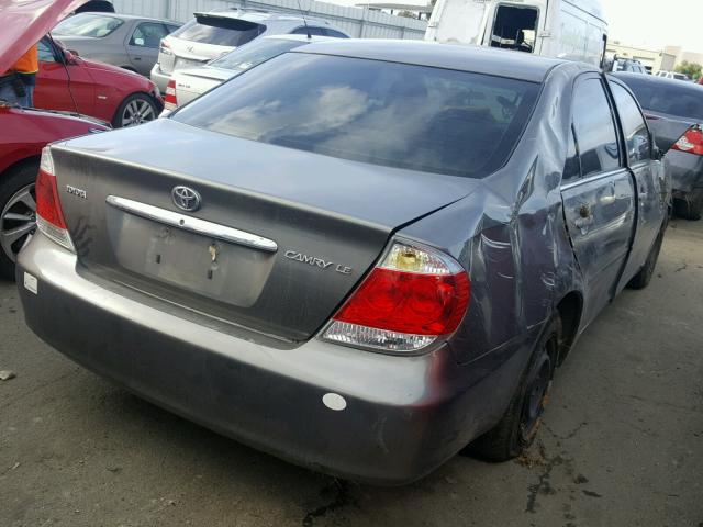 4T1BE32K45U607198 - 2005 TOYOTA CAMRY LE GRAY photo 4