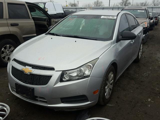 1G1PC5SH8B7104051 - 2011 CHEVROLET CRUZE LS SILVER photo 2