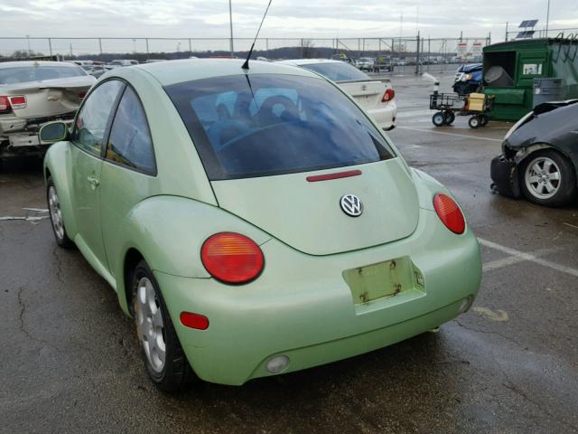 3VWCK21C72M406673 - 2002 VOLKSWAGEN NEW BEETLE 绿色 照片 3