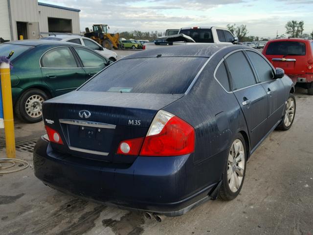 JNKAY01E87M306601 - 2007 INFINITI M35 BASE BLUE photo 4