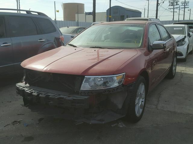 3LNHM26TX8R625548 - 2008 LINCOLN MKZ RED photo 2