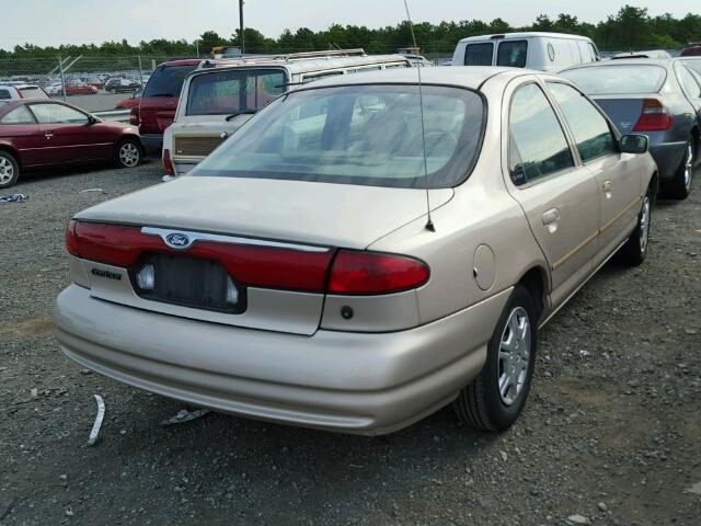 1FAFP6536XK148699 - 1999 FORD CONTOUR LX BEIGE photo 4