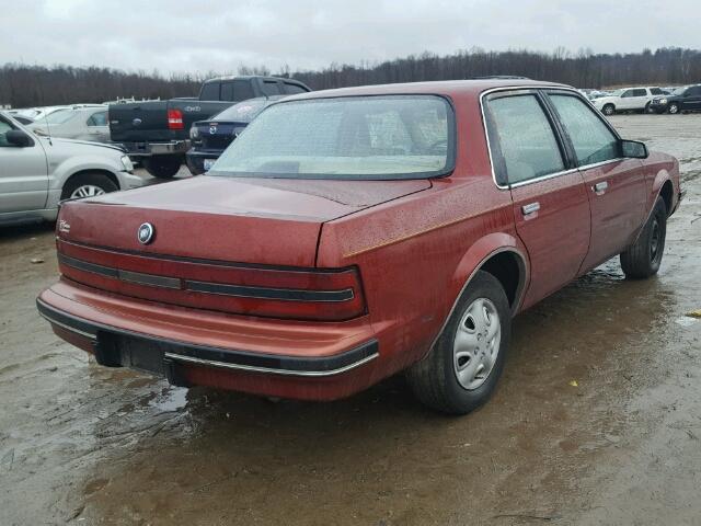 3G4AH54NXNS617336 - 1992 BUICK CENTURY CU MAROON photo 4