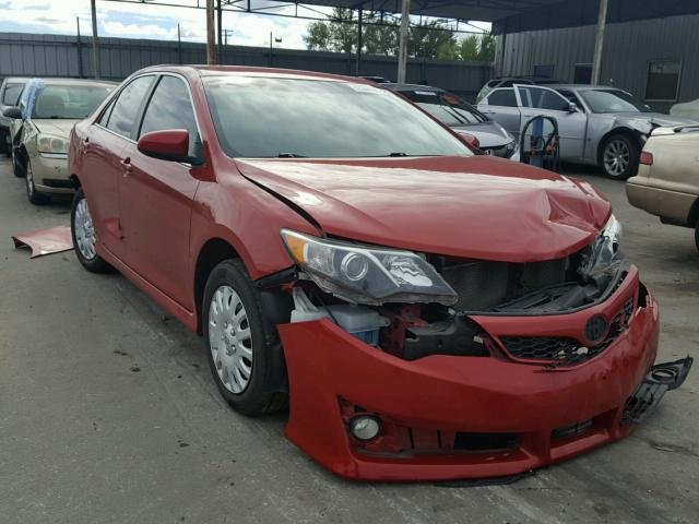 4T1BF1FK1EU755093 - 2014 TOYOTA CAMRY L RED photo 1