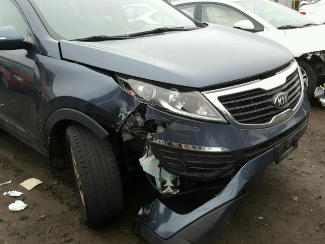 KNDPB3A24D7449740 - 2013 KIA SPORTAGE B BLUE photo 9