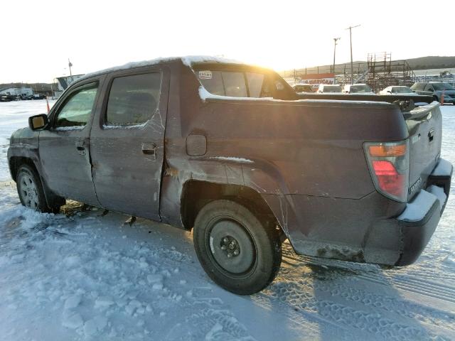 2HJYK16487H532093 - 2007 HONDA RIDGELINE MAROON photo 3