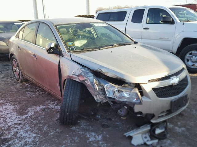 1G1PE5SB4D7267241 - 2013 CHEVROLET CRUZE LT GOLD photo 1