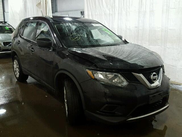 KNMAT2MVXGP622426 - 2016 NISSAN ROGUE S BLACK photo 1