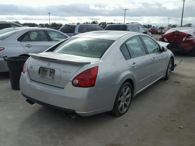 1N4BA41EX7C831060 - 2007 NISSAN MAXIMA SE SILVER photo 4