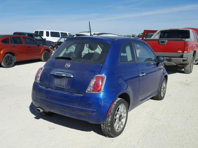 3C3CFFAR3DT571717 - 2013 FIAT 500 POP BLUE photo 4