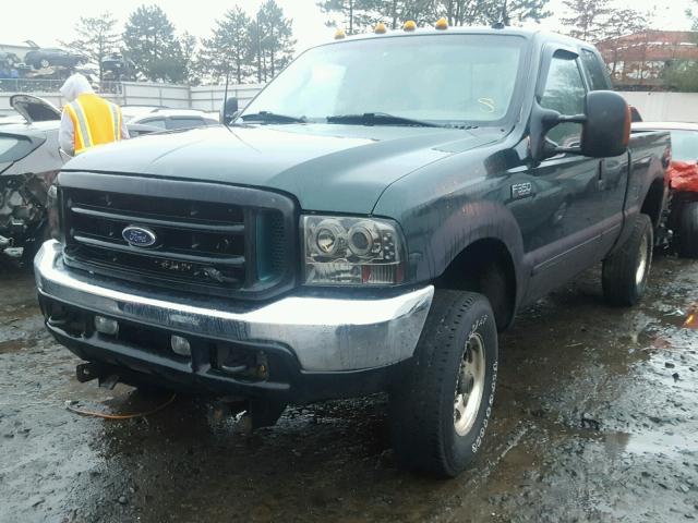 1FTSX31L83EC15941 - 2003 FORD F350 SRW S GREEN photo 2