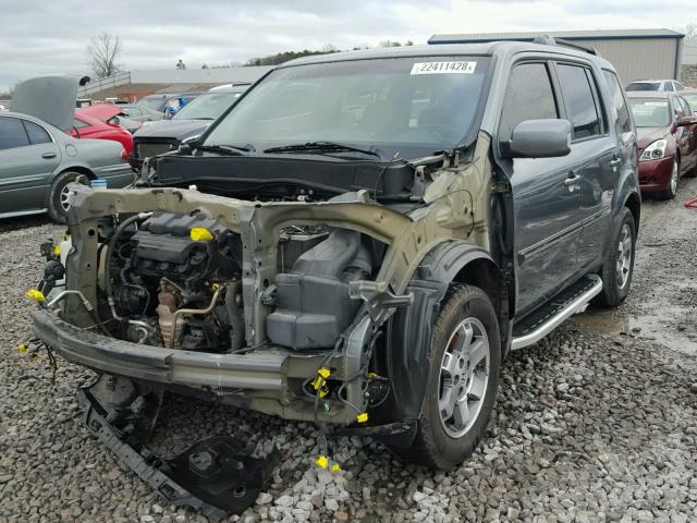 5FNYF38839B020061 - 2009 HONDA PILOT TOUR GRAY photo 2