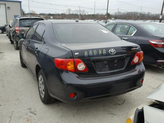 JTDBL40E39J030197 - 2009 TOYOTA COROLLA BA BLACK photo 3