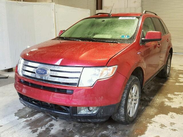 2FMDK48CX8BA69365 - 2008 FORD EDGE SEL RED photo 2