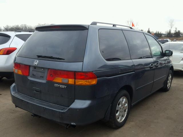 5FNRL18934B015770 - 2004 HONDA ODYSSEY EX GRAY photo 4