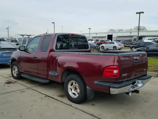 1FTZX0763WKB37668 - 1998 FORD F150 MAROON photo 3