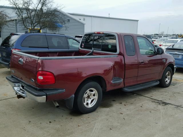 1FTZX0763WKB37668 - 1998 FORD F150 MAROON photo 4