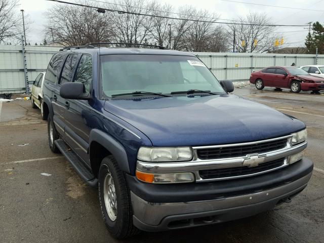 1GNFK16T51J289939 - 2001 CHEVROLET SUBURBAN K BLUE photo 1