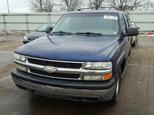 1GNFK16T51J289939 - 2001 CHEVROLET SUBURBAN K BLUE photo 2