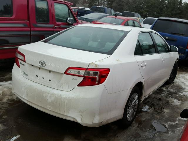 4T4BF1FK3ER422917 - 2014 TOYOTA CAMRY L WHITE photo 4