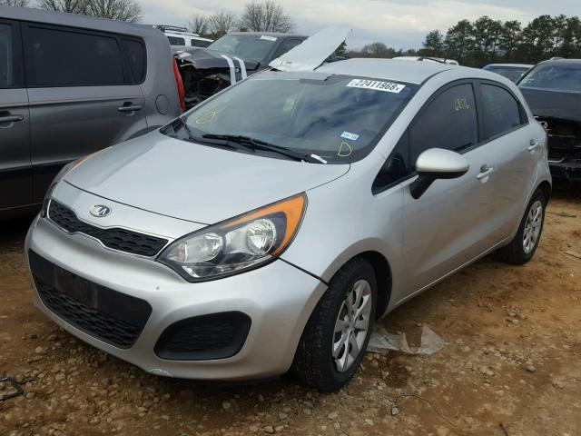 KNADN5A35C6012782 - 2012 KIA RIO EX SILVER photo 2