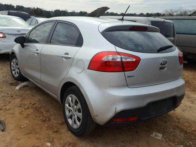 KNADN5A35C6012782 - 2012 KIA RIO EX SILVER photo 3